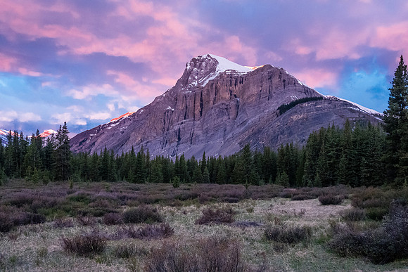 Sunrise over Aries Peak.