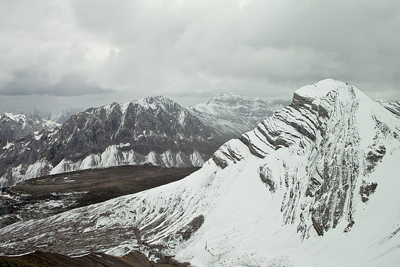 The Allenby Pass area with Mount Allenby on the right.