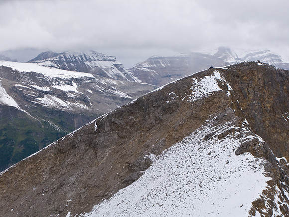 Rod remains content on the first summit.