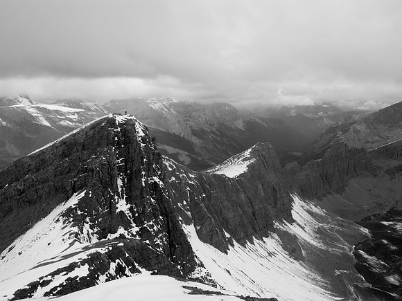 Looking back at Jon on the 3rd summit.
