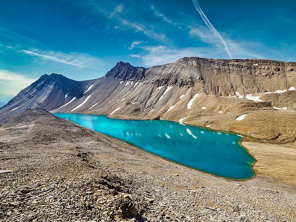 Hiking along McDonald Lake.