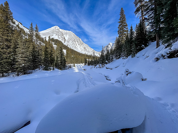 Exiting Headwall Creek