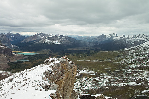 Looking north off the ascent ridge.
