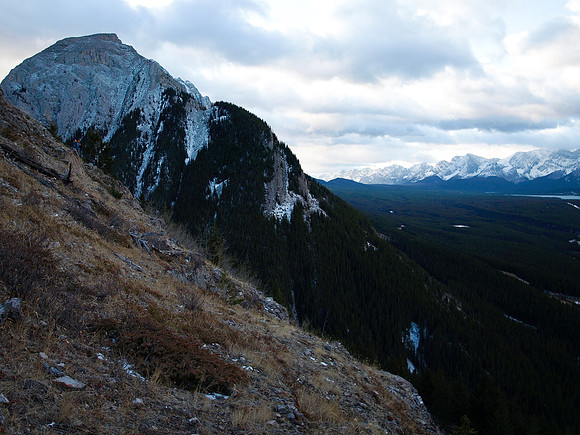Wietse, with Mount Wintour behind him.