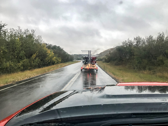 Another soaking wet morning.
