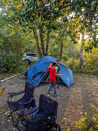 Our campsite at Tolman East Campground.