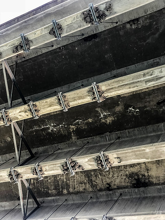 Paddling under the Tolman Bridge.