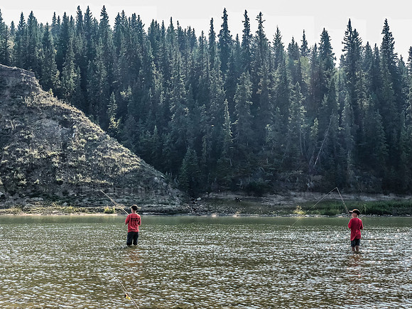 We didn't have any luck fishing.