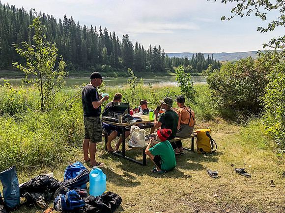 A nice break at the Dry Island Buffalo Jump Provincial Park day use picnic area.