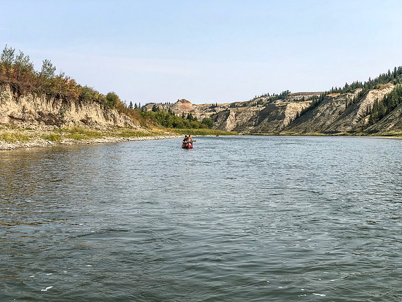 Dramatic landscapes as we enter Dry Island Buffalo Jump Provincial Park.