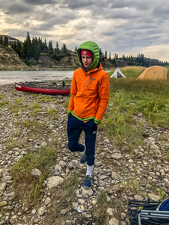 Campsite on the Red Deer River.