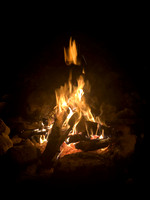 Saturday evening bonfire.