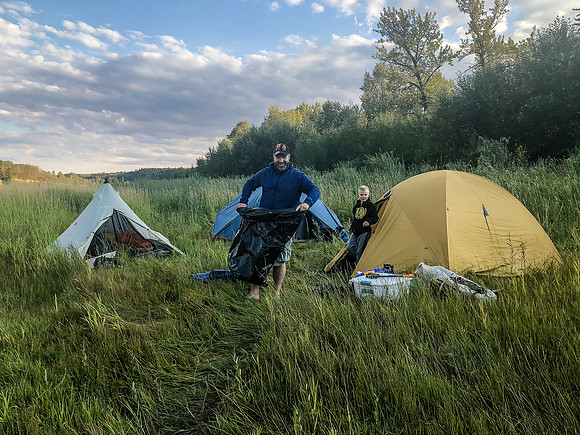 Our Saturday campsite.