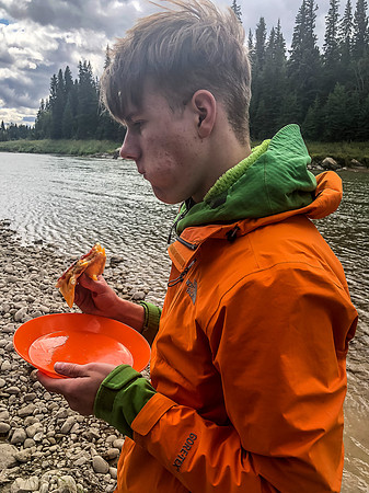 Lunch break along the river.