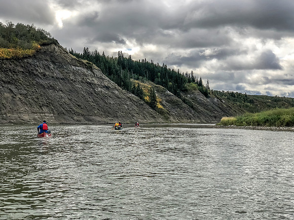 Lovely landscapes dotted our whole route. The fall colors helped brighten a cloudy day.