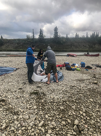 Ready to leave camp.