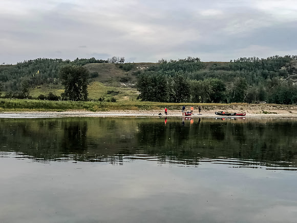 Looking for a campsite.