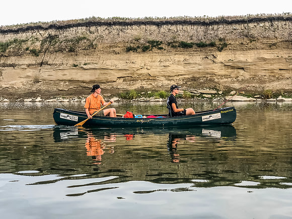Niko and Derik had a 16' Prospector which was more difficult to steer than the longer 17' models. That was their excuse anyway...