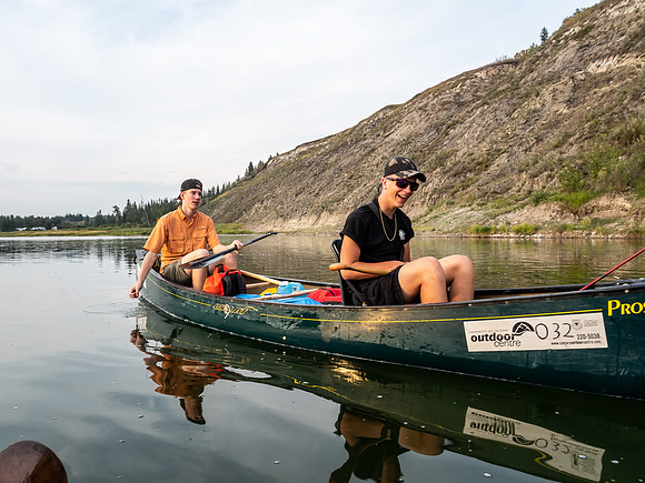 Learning their boat.