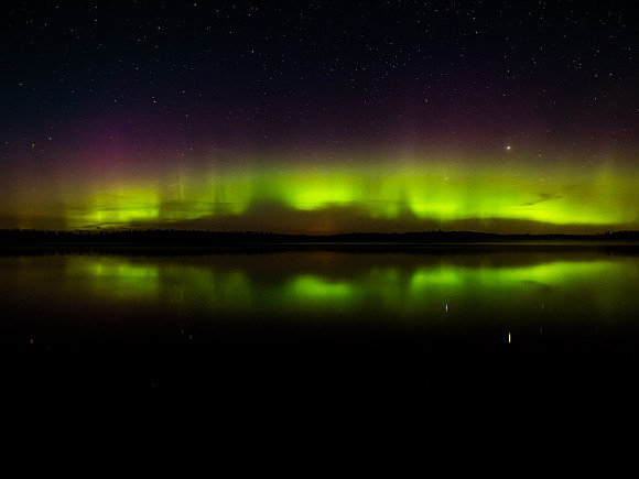 Northern Lights on Glenn Lake.