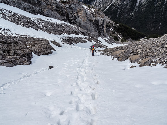 A wee bit too soft to descend really quick - but better than slabs / scree.
