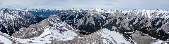 Another look back down to the col.