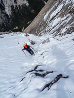 Exiting the choke.