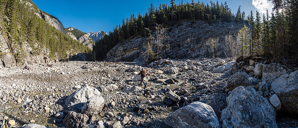 Cougar Creek at the Canadian Forks.