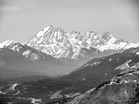 Mist Mountain and Eagle Ridge in the far distance up a still closed hwy 40.