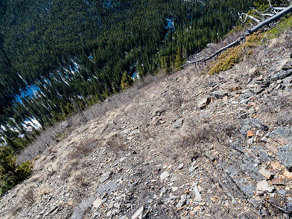 Continuing down the end of the south ridge back to Etherington Creek below.