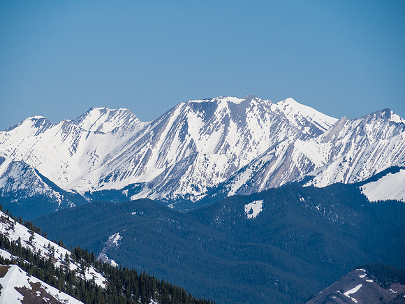 Pyriform, Serendipity and Patterson's Peak (L to R) to the NE.