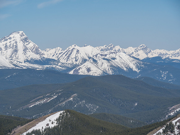 Mount Bishop rises dramatically at left.