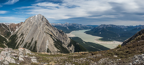 Elliot Peak with Abraham Lake.