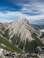 Elliot Peak to the north is impressively high.