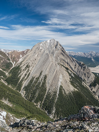 Elliot Peak to the north is impressively high.