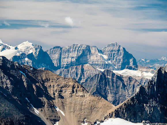 Vaux now at left and Mount Stephen just right of center.