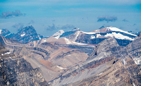Even Mount Columbia shows up at distant left of center.
