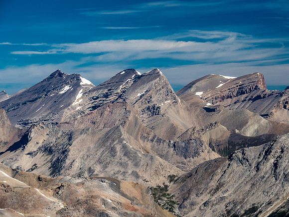 Willingdon, Crown and South Willingdon Tower and Mount Harris (L to R) lie to the north of Molar.