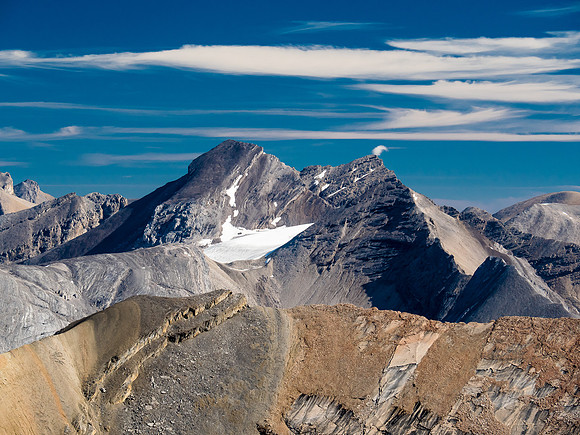 Deluc Mountain is a lofty summit to the north that doesn't get climbed often.