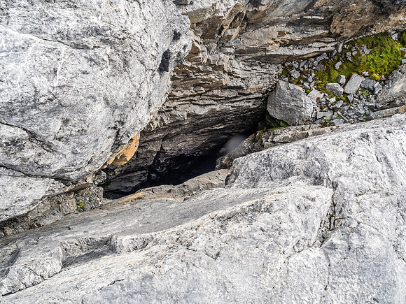 Yikes! Many of these fissures exist among the Karst Pavement - be careful if you're hiking in the dark here.