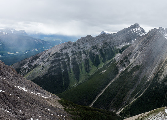 One more shot of Ishbel, showing the whole ascent ridge from lower left to upper right. Do that peak on a cool, clear day and bring plenty of water.