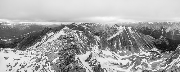 Looking over the false summit towards Ishbel and Cockish Peak.