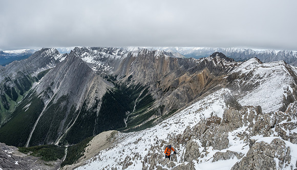 Phil follows me up to the false summit.