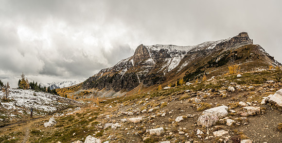 At Citadel Pass with Citadel Peak rising above.