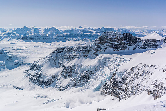 A loud "crack" followed by ominous rumbling turned my gaze to the icefall coming off Andromeda's south flanks.