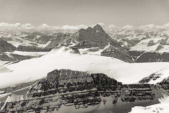 Mount Bryce looms over Castleguard.