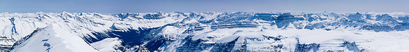 Columbia, King Edward, Andromeda, Snow Dome, South Twin, North Twin, Twins Tower, Kitchener, Cromwell, Alberta, Woolley, Diadem, Mushroom, Charlton, Unwin, Warren, Sunwapta, Brazeau, Poboktan, Nigel,