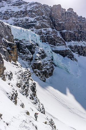 Descending the icefall bypass.
