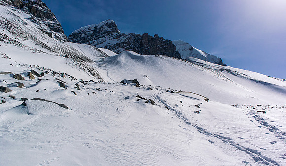 View back from near the old sno coach parking area.