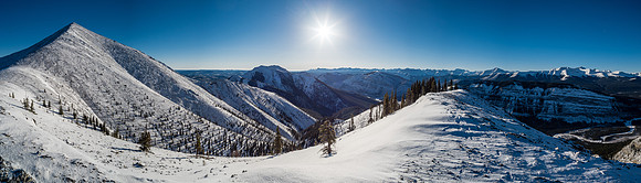 Nice looking summit at left.